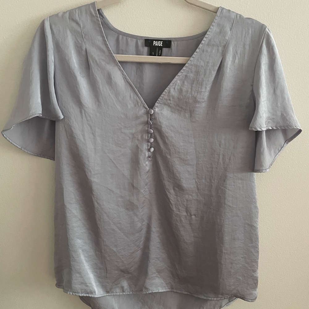 Silk blouse.